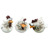 Resin Chicken Fence Decor