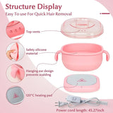 400ML Silicone Foldable Paraffin Pot Heater For Hair Removal