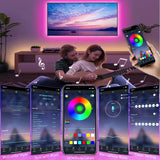 USB LED Strip Lights APP Control Color Changing 5050 RGB