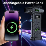USB Charging 1000000 RPM 380G Turbo Air Blower With LED Lighting