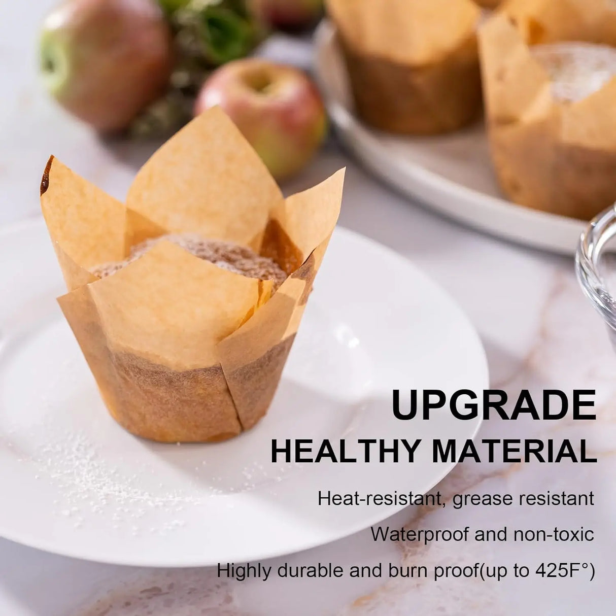 100pcs Oilproof Tulip Muffin Cupcake Liners