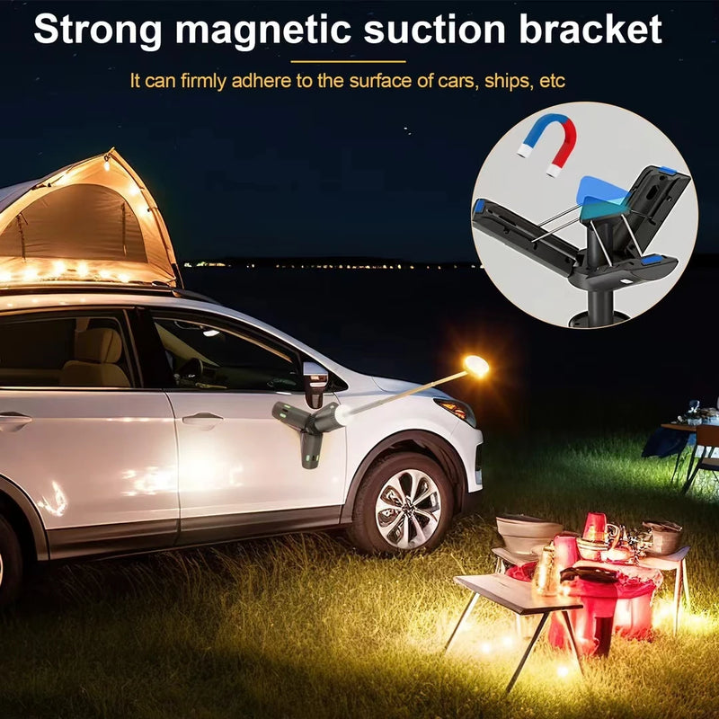 10000mAh USB Rechargeable Portable LED Telescopic Camping Light With Tripod Base