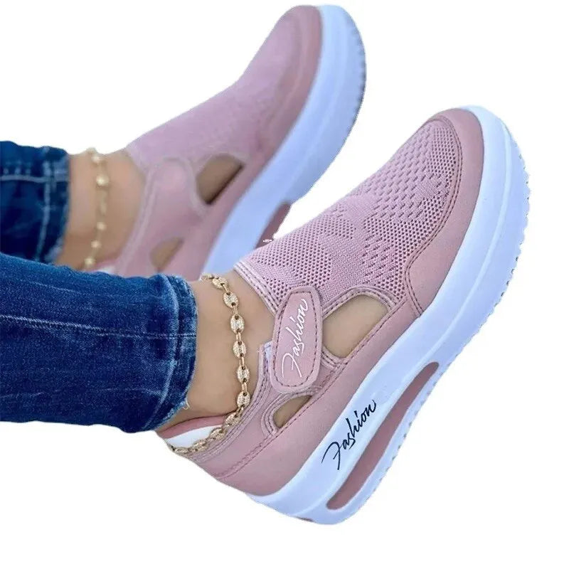 Women's Casual Mesh Platform Sneakers