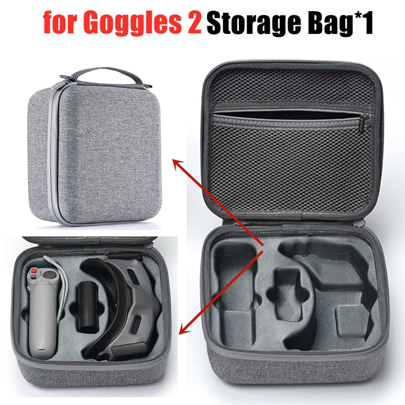 Storage Bag for DJI FPV Combo/AVATA Goggles V2/2 Portable Nylon Bag Handbag Carrying Case Flying Glasses Drone RC Accessories