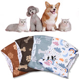 2/3/4/5Pack Cotton Cloth Diaper For Male Dogs