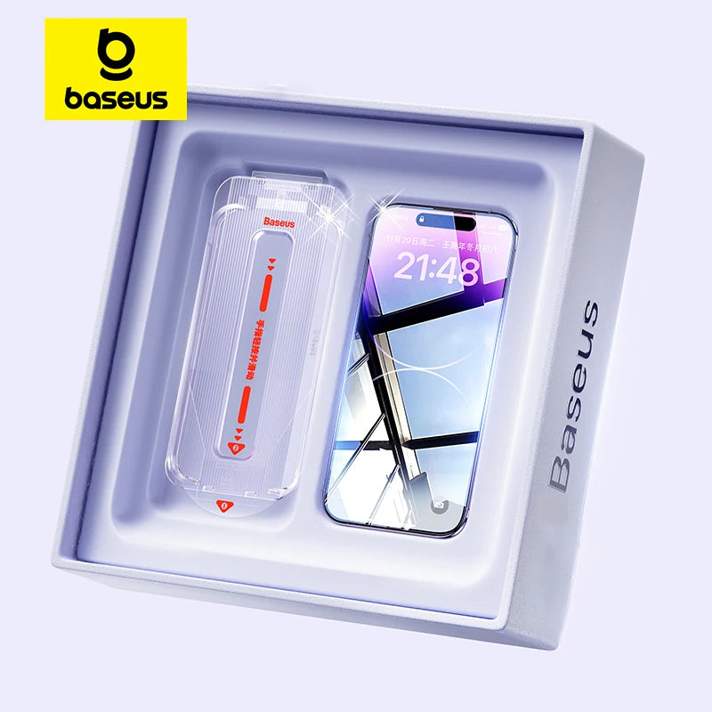 Baseus 0.4mm Corning Tempered Glass Anti-Peeping Screen Protector For iPhone 13 14 15 16 17 Max Pro