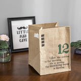 Folding Jute Organizer Storage Basket With Lids