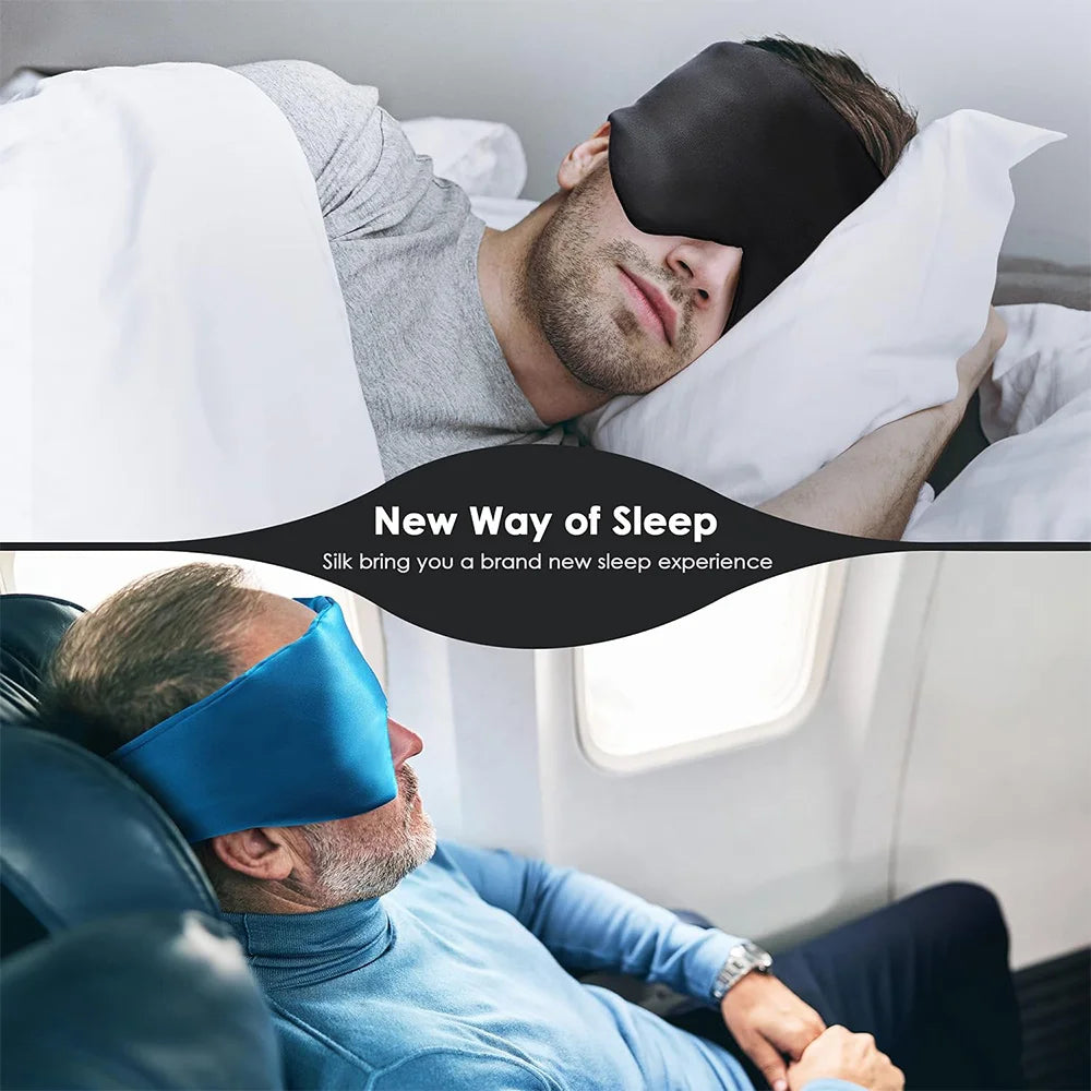 100% Natural Silk Breathable Blackout Sleep Mask