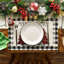 4PCS 30*45CM Linen Christmas Table Placemats