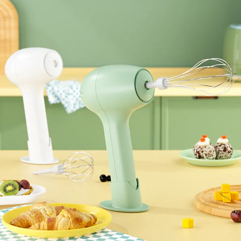 USB Charging Wireless  Automatic 3 Speed Hand Food Mixer.