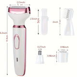 4-in-1 Ladies Multifunctional Electric USB Charging Hair Remover