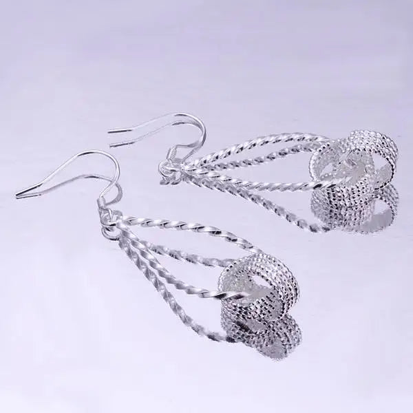 Women's Elegant 925 Sterling Silver drop earrings