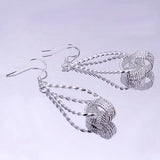Women's Elegant 925 Sterling Silver drop earrings