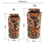 8L/15L PVC/waterproof dry bag for boating, fishing, hiking gear