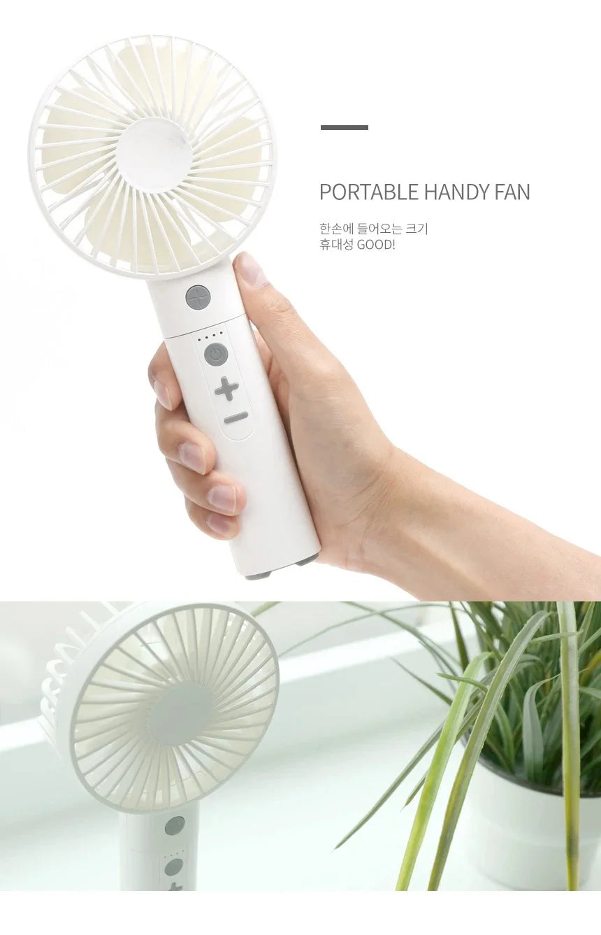 5in1 Portable Handheld USB Multi-Function/Bluetooth Fan With Power Bank