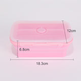 4 Pcs Collapsible Silicone Microwave Food Container.