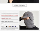 Men Or Women's Knitted Neck Scarf And Hat With Extra Ear Protection