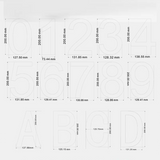 Outdoor  8 Inch Silver/Black 20cm Letters Or Numbers 0-9 For House Address