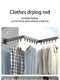 Wall-Mounted Foldable Aluminum Clothes Drying Rack.