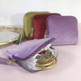 Velvet Travel Jewelry Pouch With Zipper