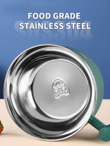 Stainless Steel Bowl With Lid For Instant Noodles