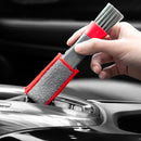 Auto Detailing Interior Double Head Brushes For Air Vent, Grill Duster Cleaning Tools