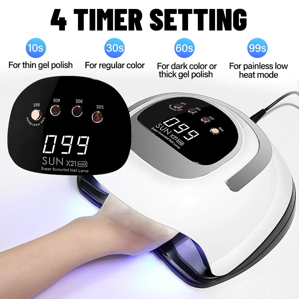 320W With 72 LED's UV Light Dryer for Gel Nail Polish with 4 Timer Setting ,LCD Auto Sensor Display Screen