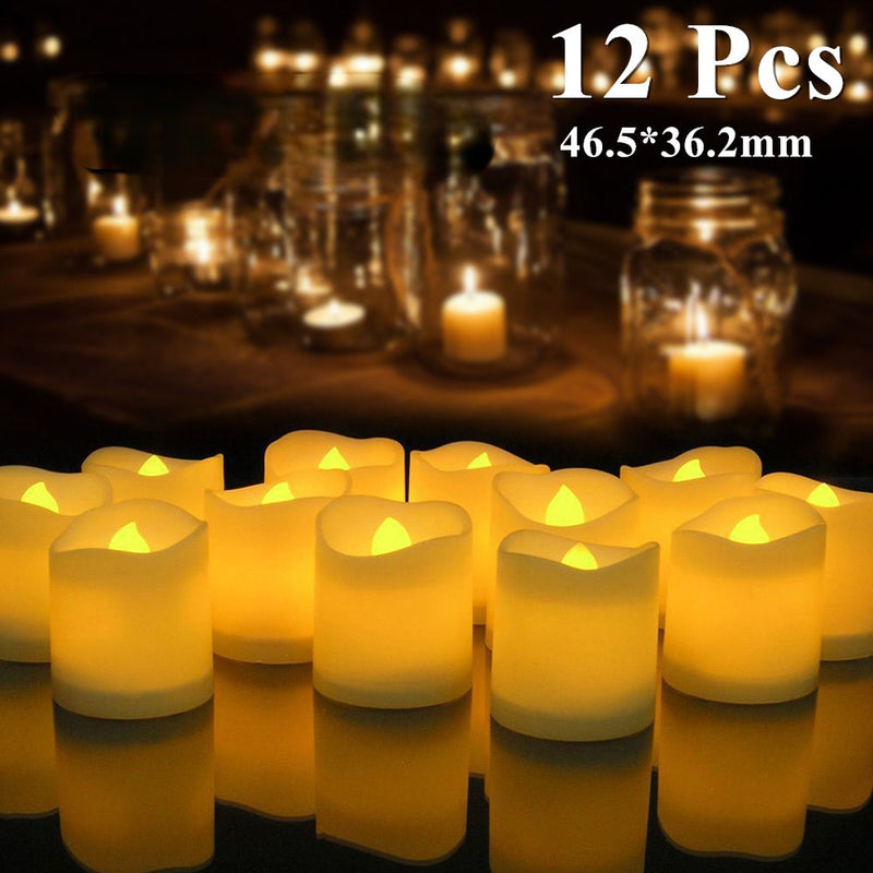 6/24Pcs Flameless LED Battery Powered Candles.