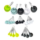 Multicolor 4pcs Stainless Steel Handle Measuring Cup Or spoons.