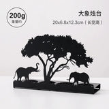 Metal Black Luminous Decoration Candle Holder