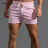Men's Leisure Shorts With Lace Up And Pockets