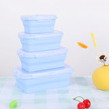 4 Pcs Collapsible Silicone Microwave Food Container.