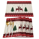 Christmas linen Table place mats