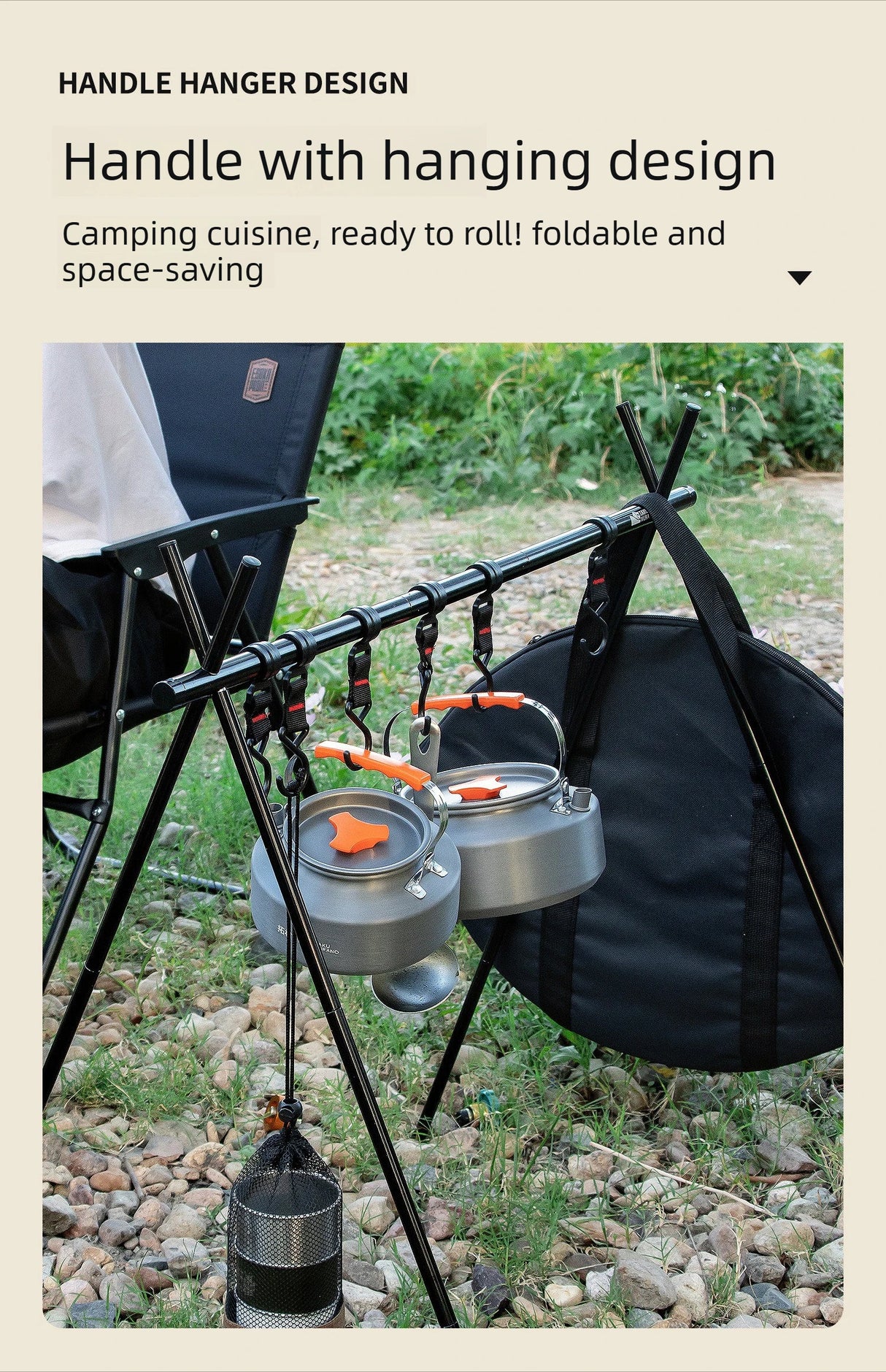 Ultralight Aluminum Camping Cookware With Storage Bag