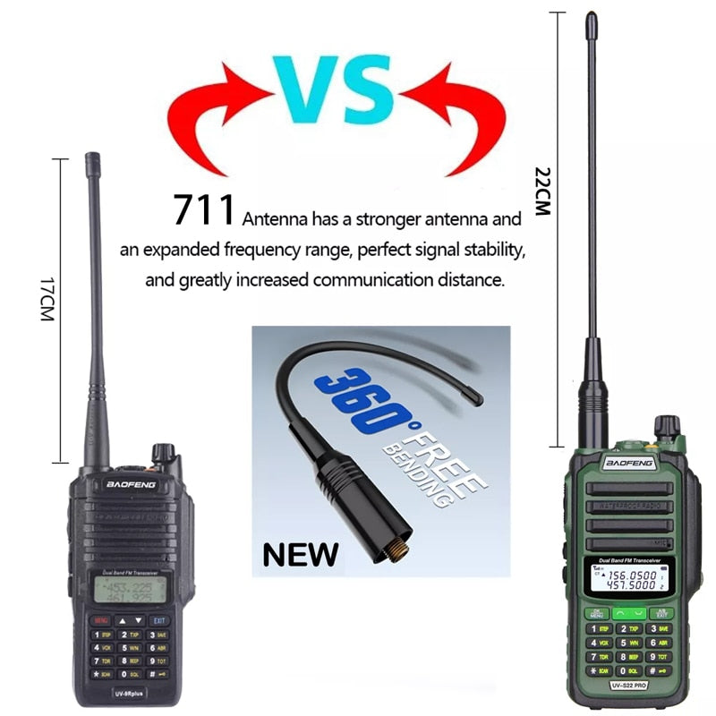 Baofeng UV S22 PRO V2 IP68 Walkie Talkie Dual Band 136-174/400-520MHz Ham Radio Upgraded Of UV9R UV5R Pro 50KM Range