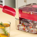 50-cube Double-layer Ice Cube Machine With Easy-To-Press Lid