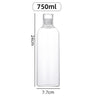 300-1000ML Transparent Glass Water Bottle