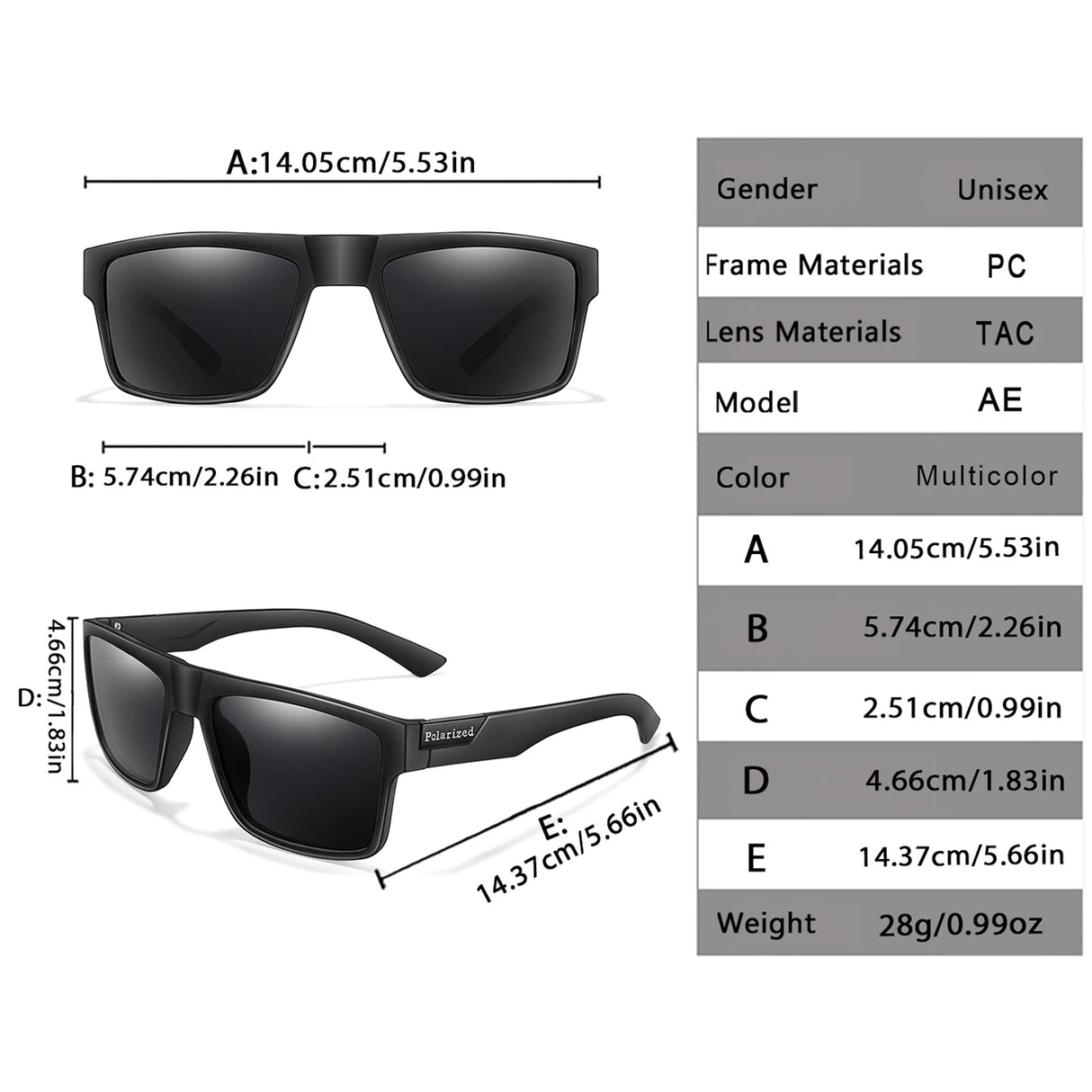 Polarized  UV400 HD Sunglasses With Case