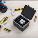 JJC Multi Slot Waterproof Battery Case for 18650/ AA/ AAA Batteries And Tester..