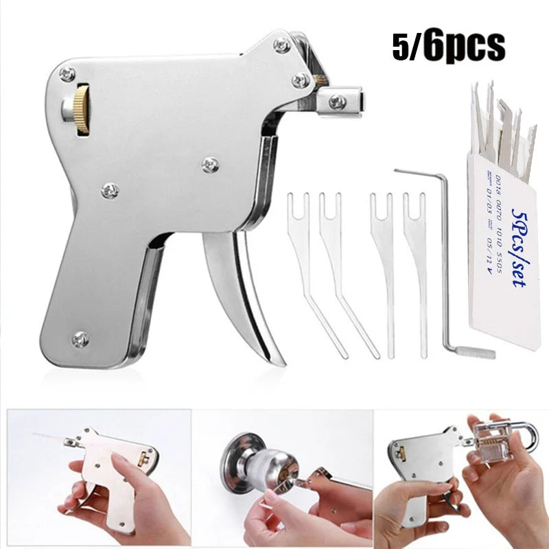 5/6pcs Steel Lock Picking Tool Set