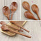 6 Piece  9 Inch Bamboo Mixing Spoons