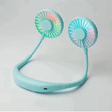 LED Rechargeable 3 Speed Silent Neck Fan