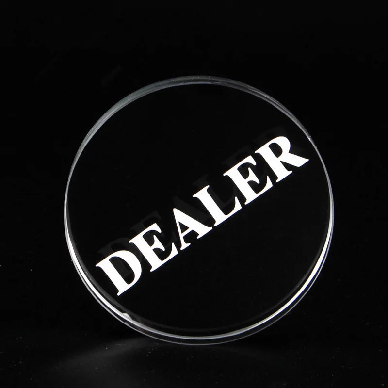Texas Holdem Crystal DEALER Poker Chips