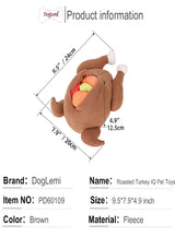 Pet Snuffle Roasted Turkey Toy