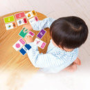 58pcs/set Alphabets, Letters, Numbers, Shapes, And Color Learning Flash Cards.