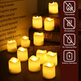 6/24Pcs Flameless LED Battery Powered Candles.