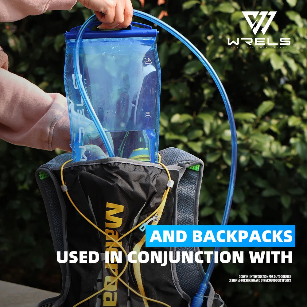 WRELS 1L/1.5L/2L/3LFoldable Outdoor Backpack Drinking Water Bag