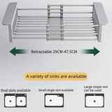 Stainless Steel Kitchen Sink Adjustable Drain Rack.