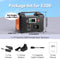 Flashfish 110V Portable Power Station and solar Generator AC 200W 151WH Battery Charger.