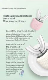 Automatic 360 Degrees Sonic Silicone Electric Toothbrush